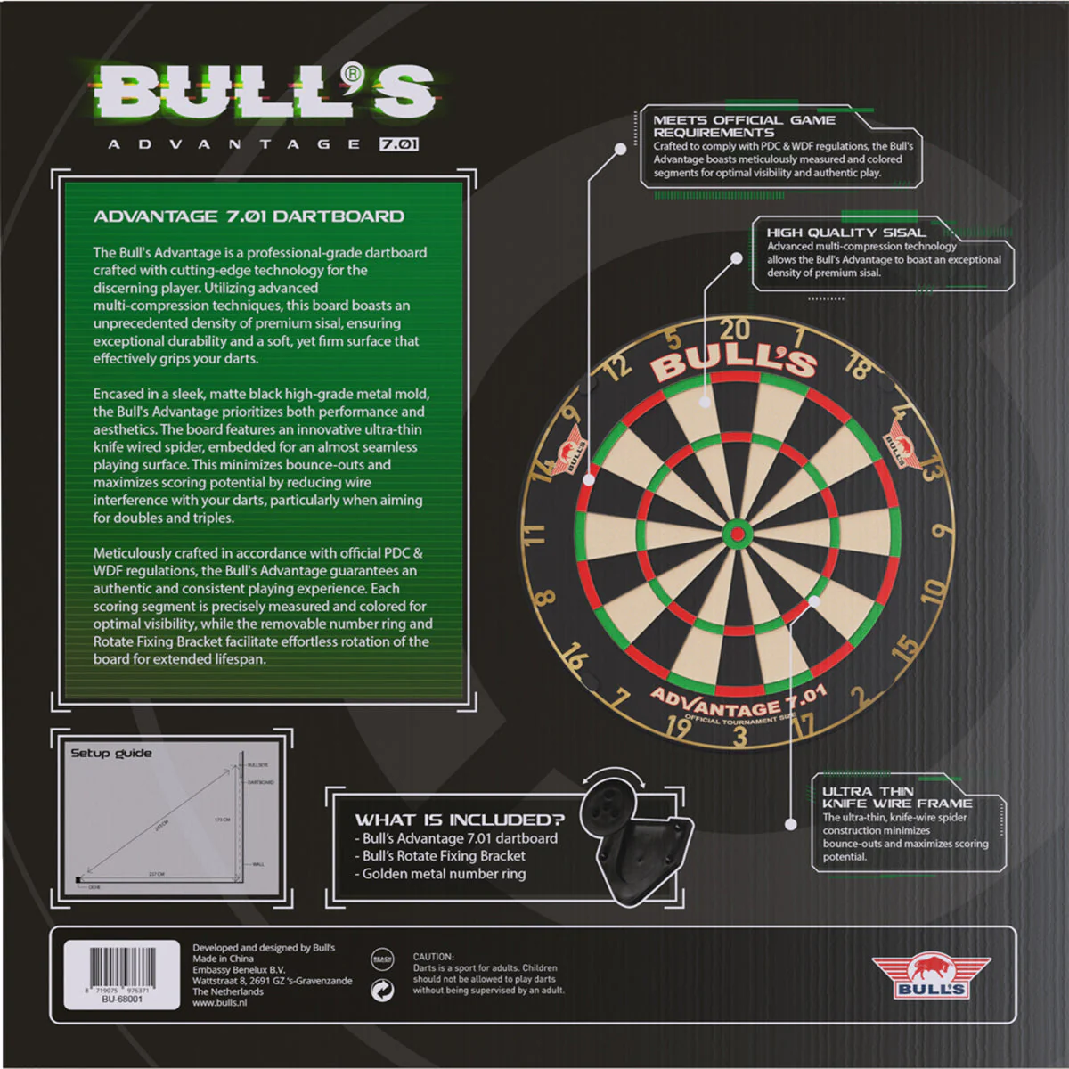 Bull's Advantage 701 Professional Dartboard - Image 6