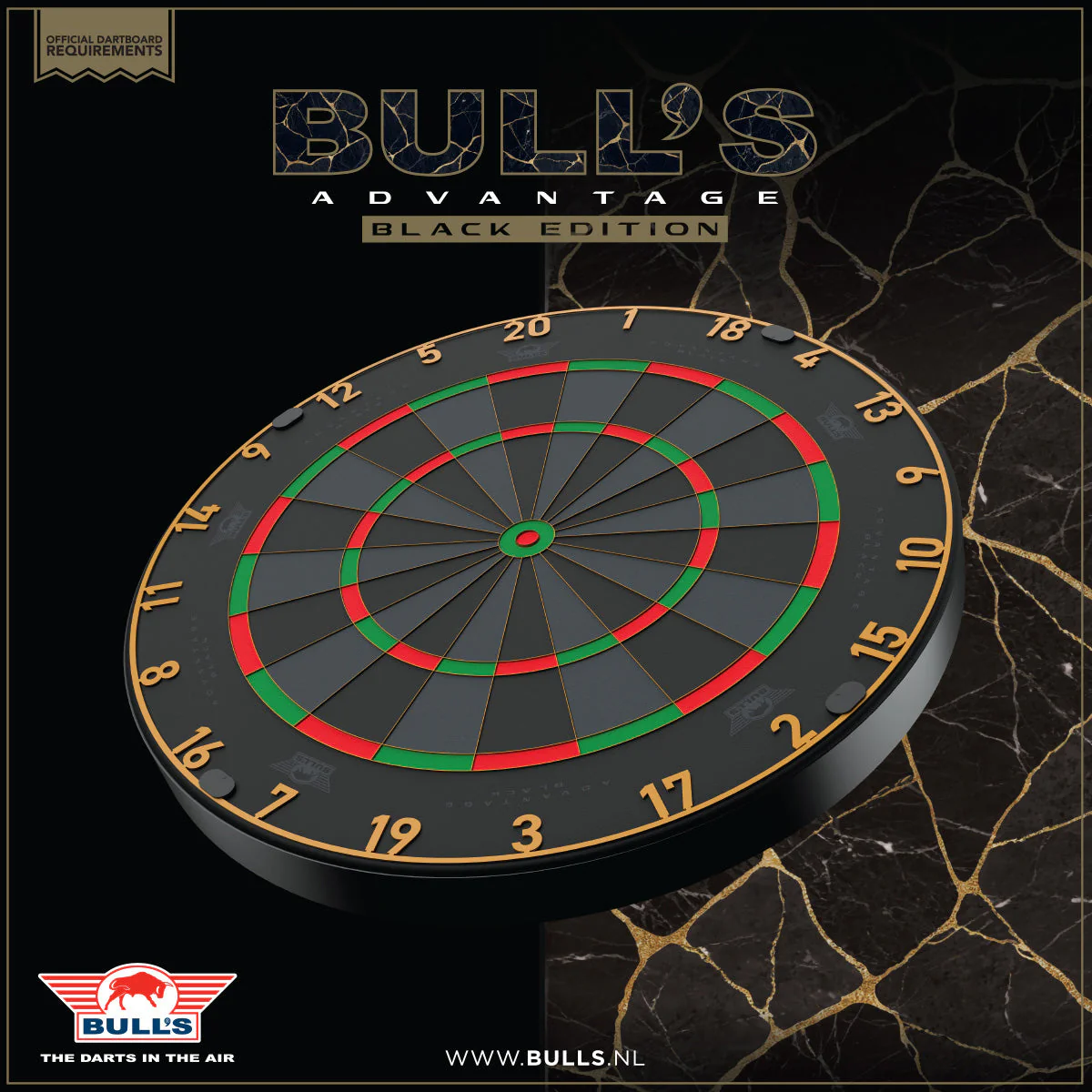 Bull's Advantage Black Dartboard - Image 4