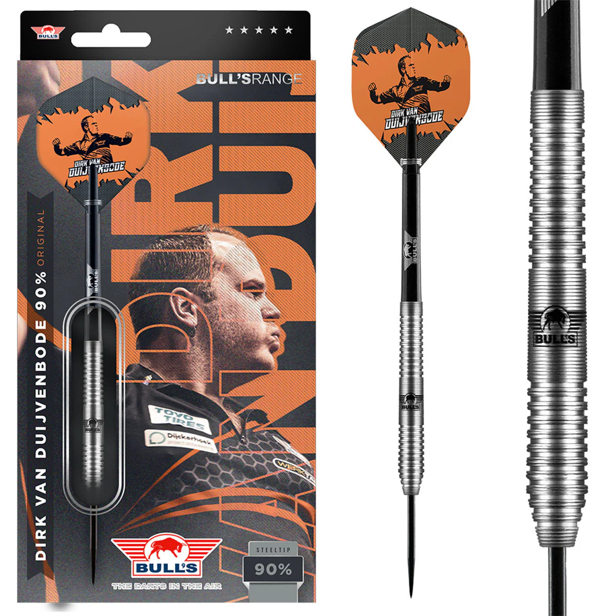 Bull's Dirk van Duijvenbode 90% Steel Tip Darts