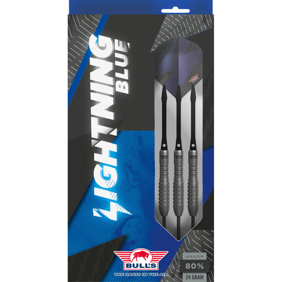 Bull's Lightning 80% Blue Steel Tip Darts - Image 6