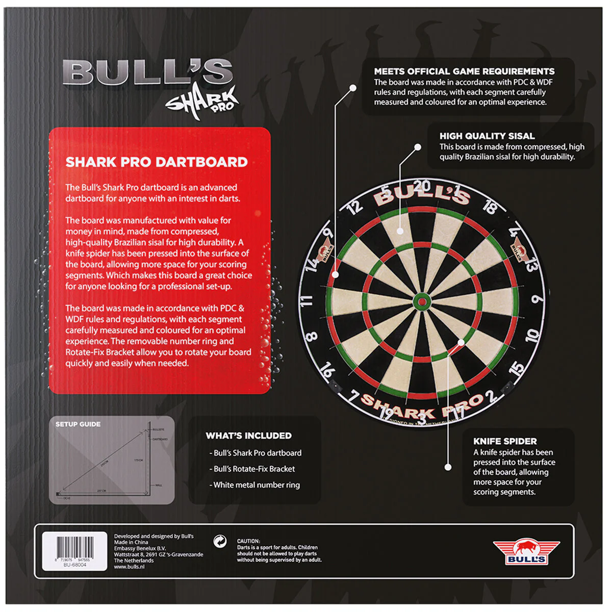 Bull's Shark Pro Dartboard - Image 4