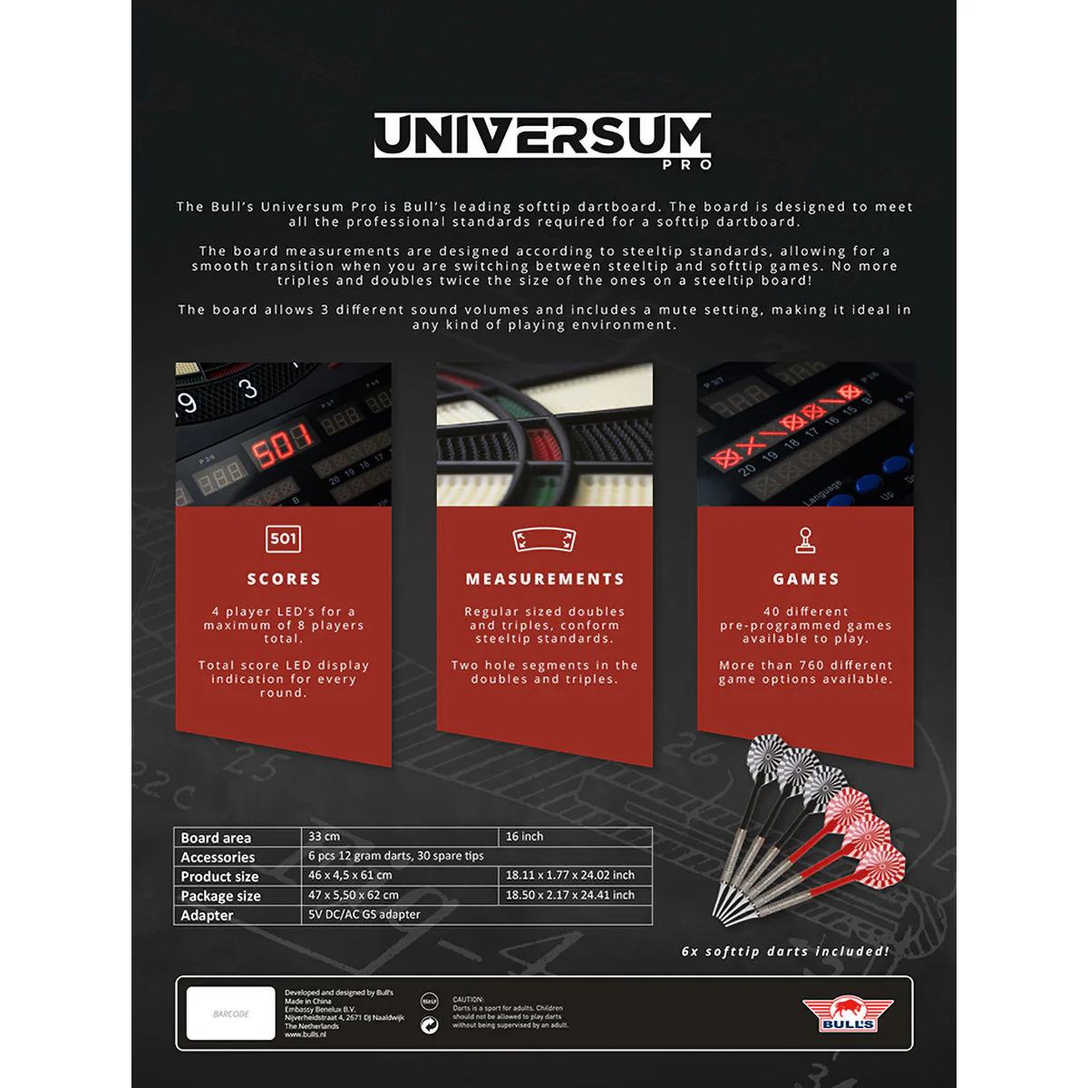 Bull's Universum Pro Electronic Dartboard - Image 5