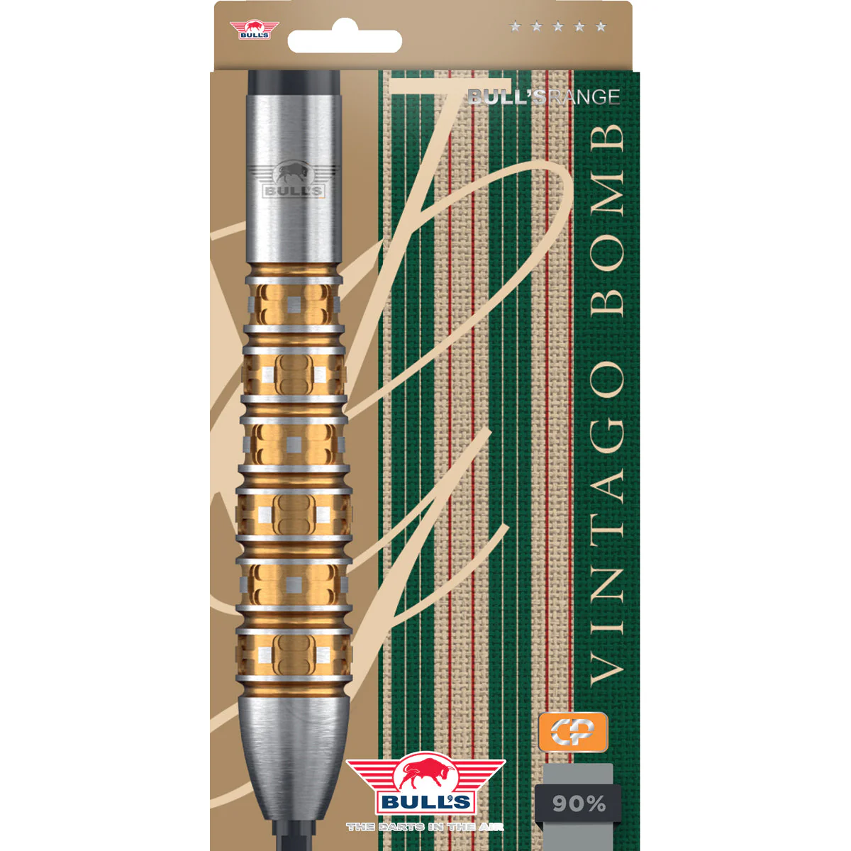 Bull's Vintago Bomb CP 90% Steel Tip Darts - Image 3