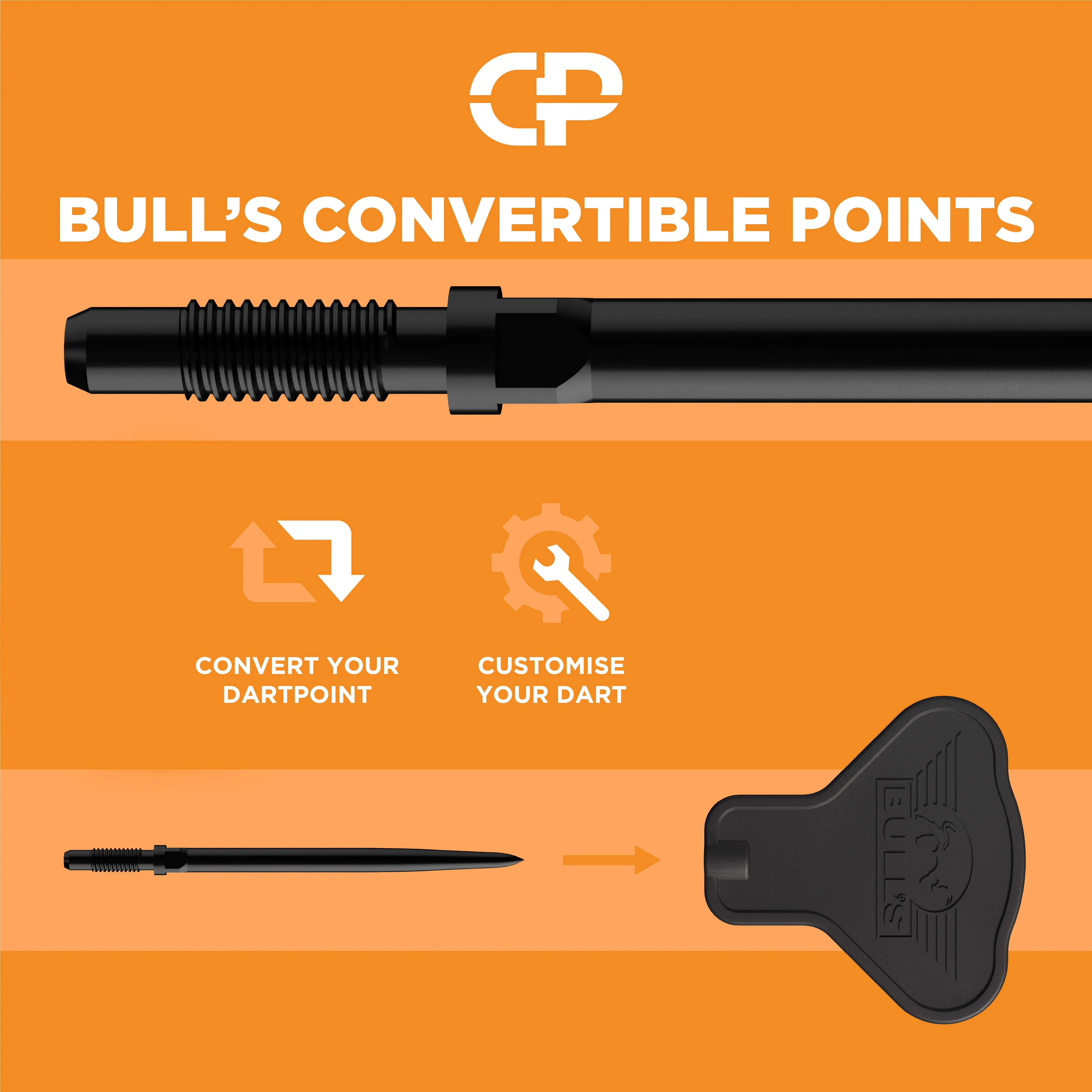 Bull's Vintago Bomb CP 90% Steel Tip Darts - Image 9