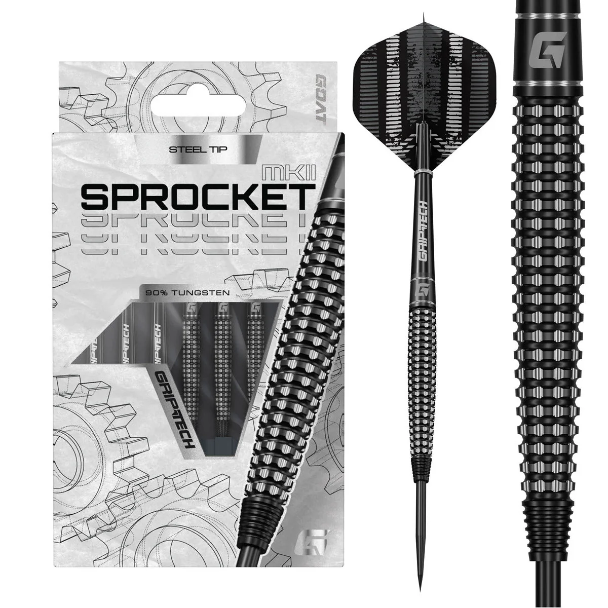 GOAT Sprocket MKII 90% Tungsten Steel Tip Darts