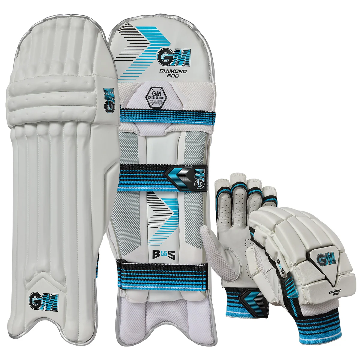 Gunn & Moore Diamond 606 Cricket Batting Gloves & Pads - 2026 Bundle