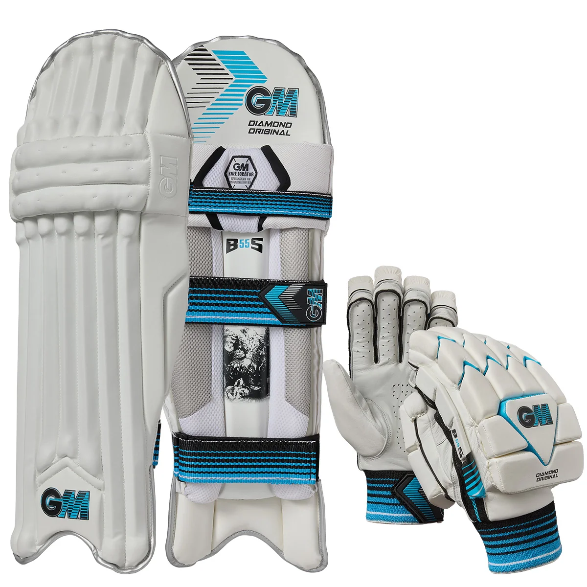 Gunn & Moore Diamond Original Cricket Batting Gloves & Pads - 2026 Bundle