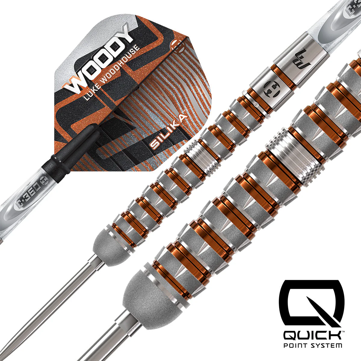 Harrows Luke Woodhouse 90% Series 3 Steel Tip Darts - Image 3