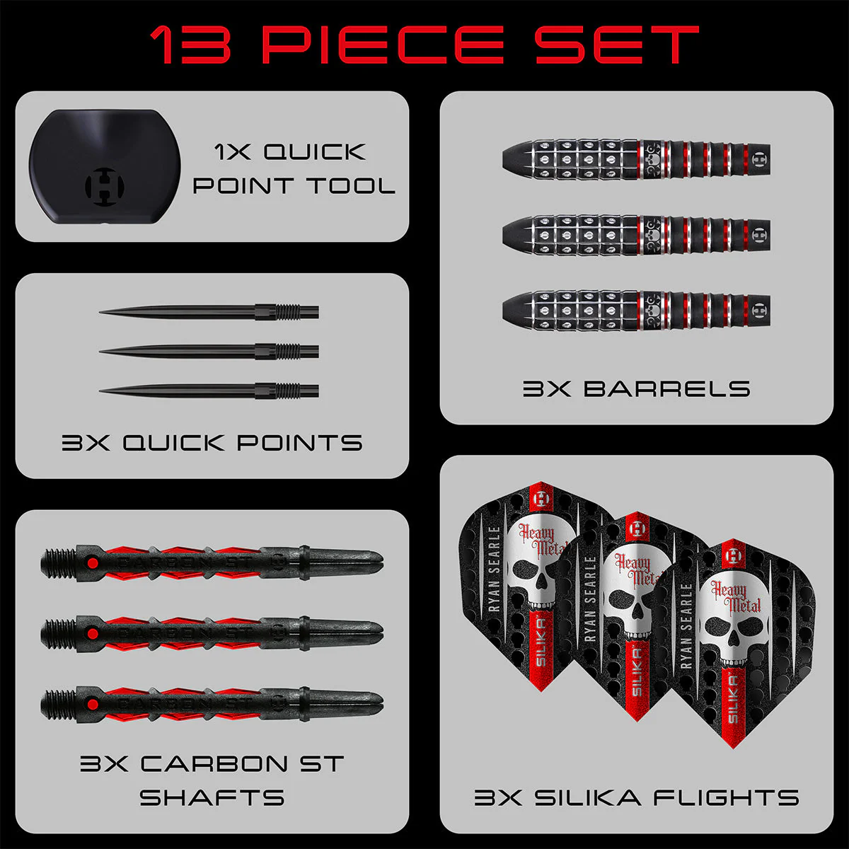 Harrows Ryan Searle 90%  Series 3 Steel Tip Darts - Image 7