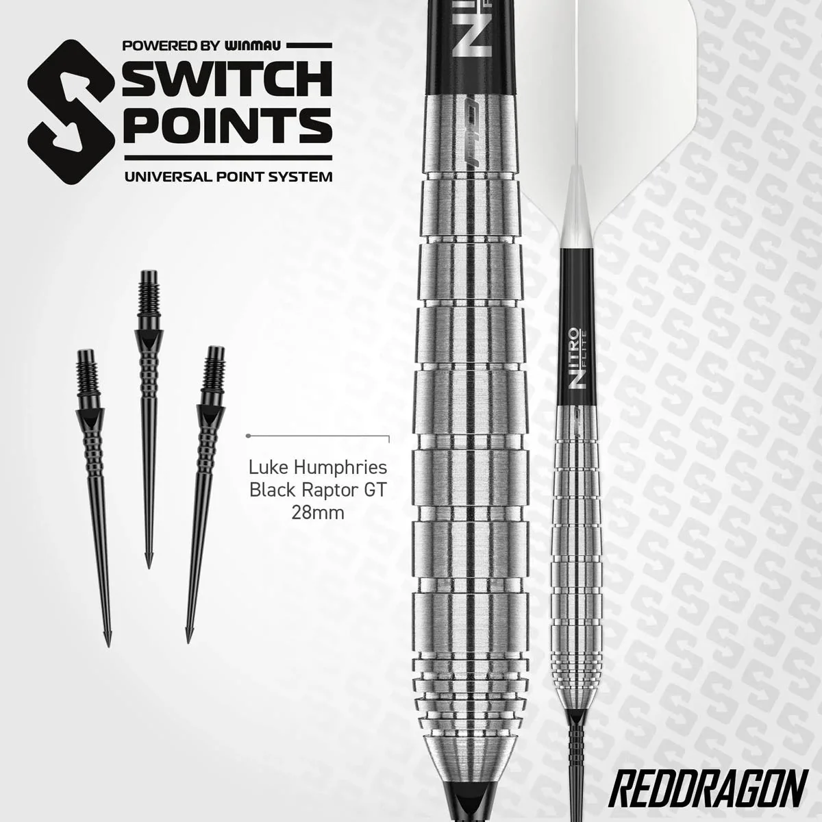 Red Dragon Luke Humphries TX1 90% Tungsten Switch Point Darts - Image 6