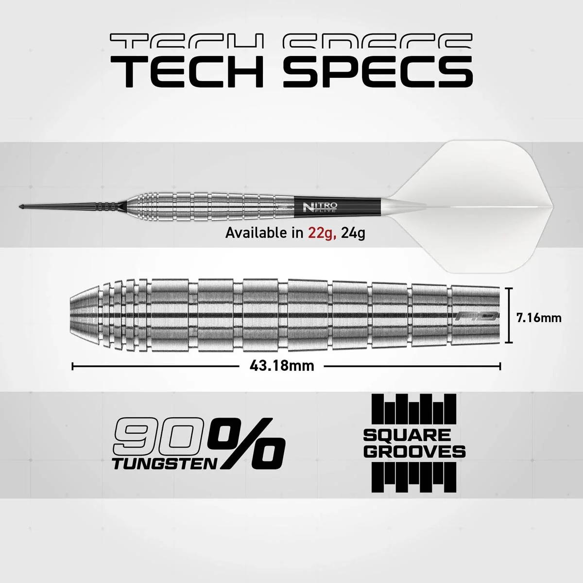 Red Dragon Luke Humphries TX1 90% Tungsten Switch Point Darts - Image 8