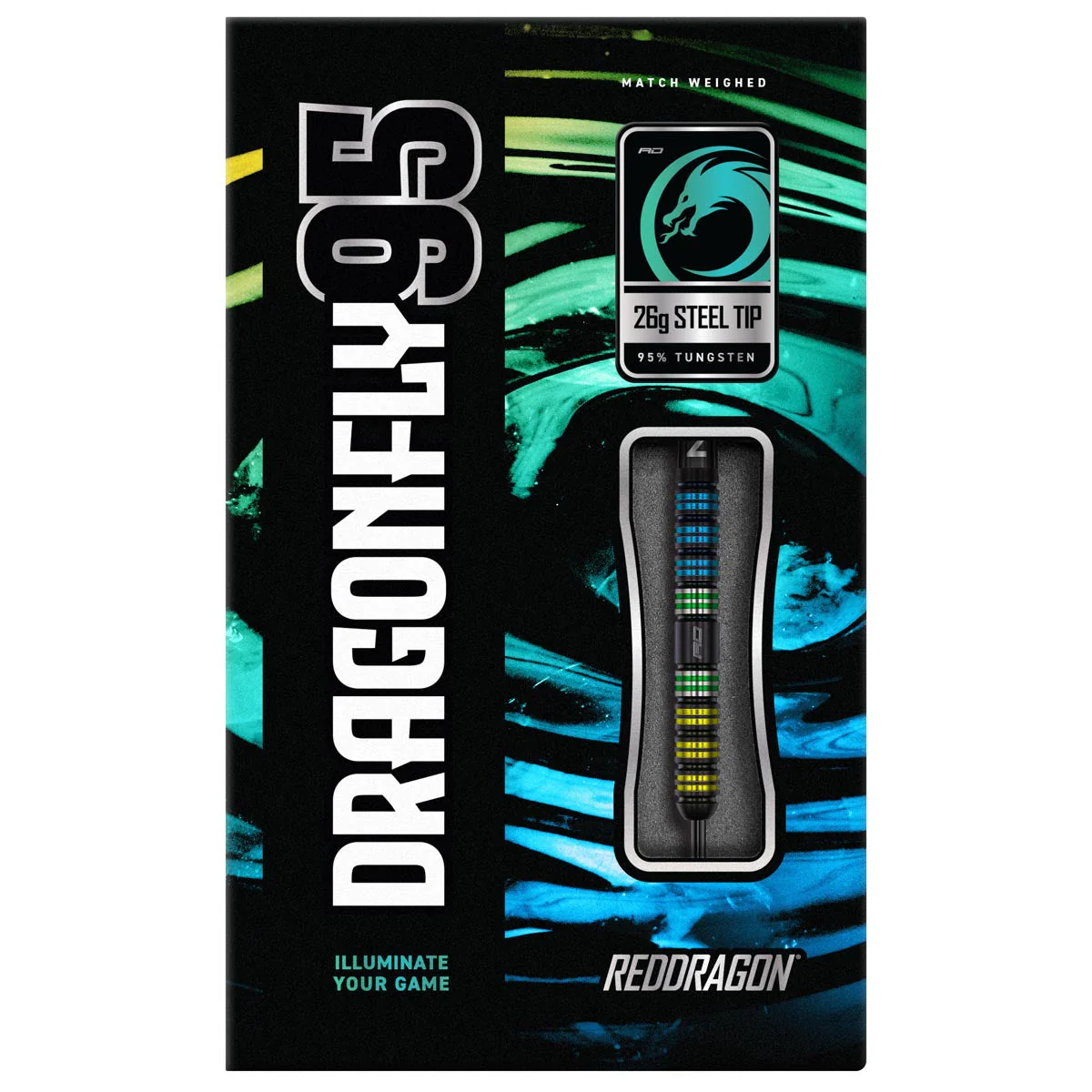 Red Dragon Dragonfly 95 Black - Parallel Steel Tip Darts - Image 7