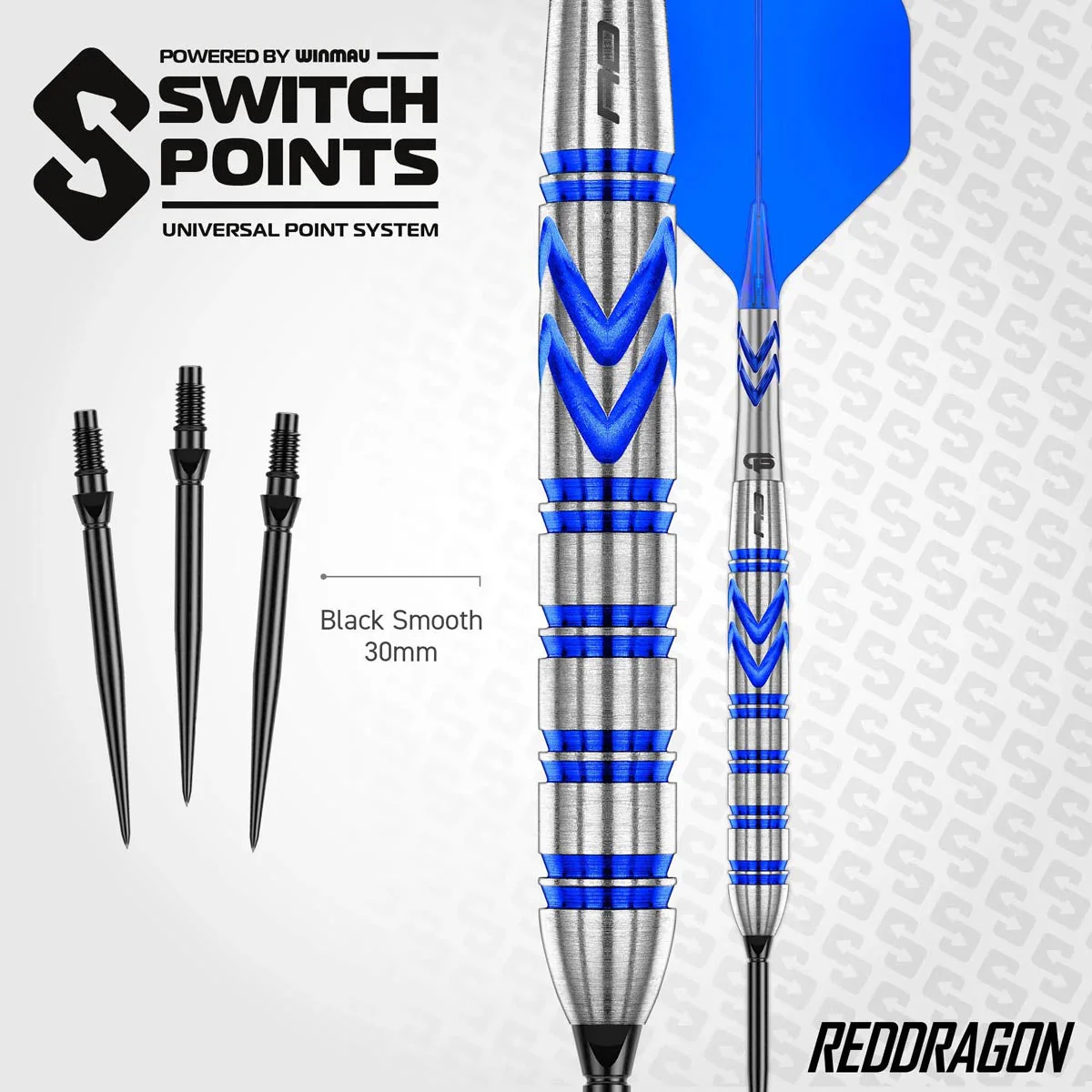 Red Dragon Gerwyn Price Iceman Blue 90% Switch Point Darts - Image 6