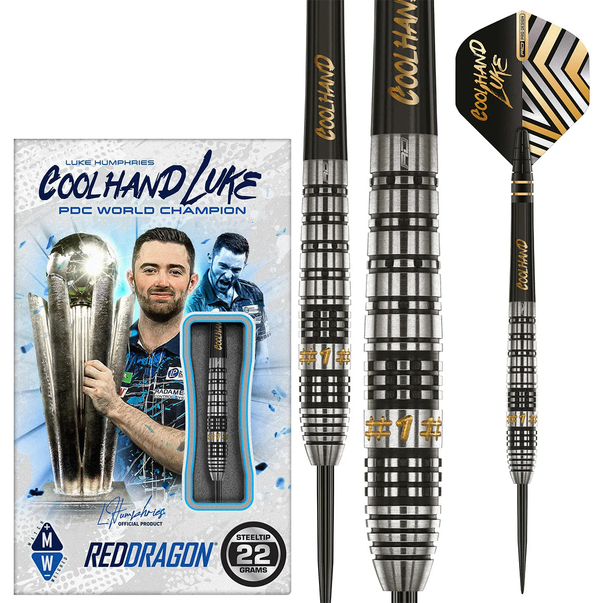 Red Dragon Luke Humphries Prestige Steel Tip Darts