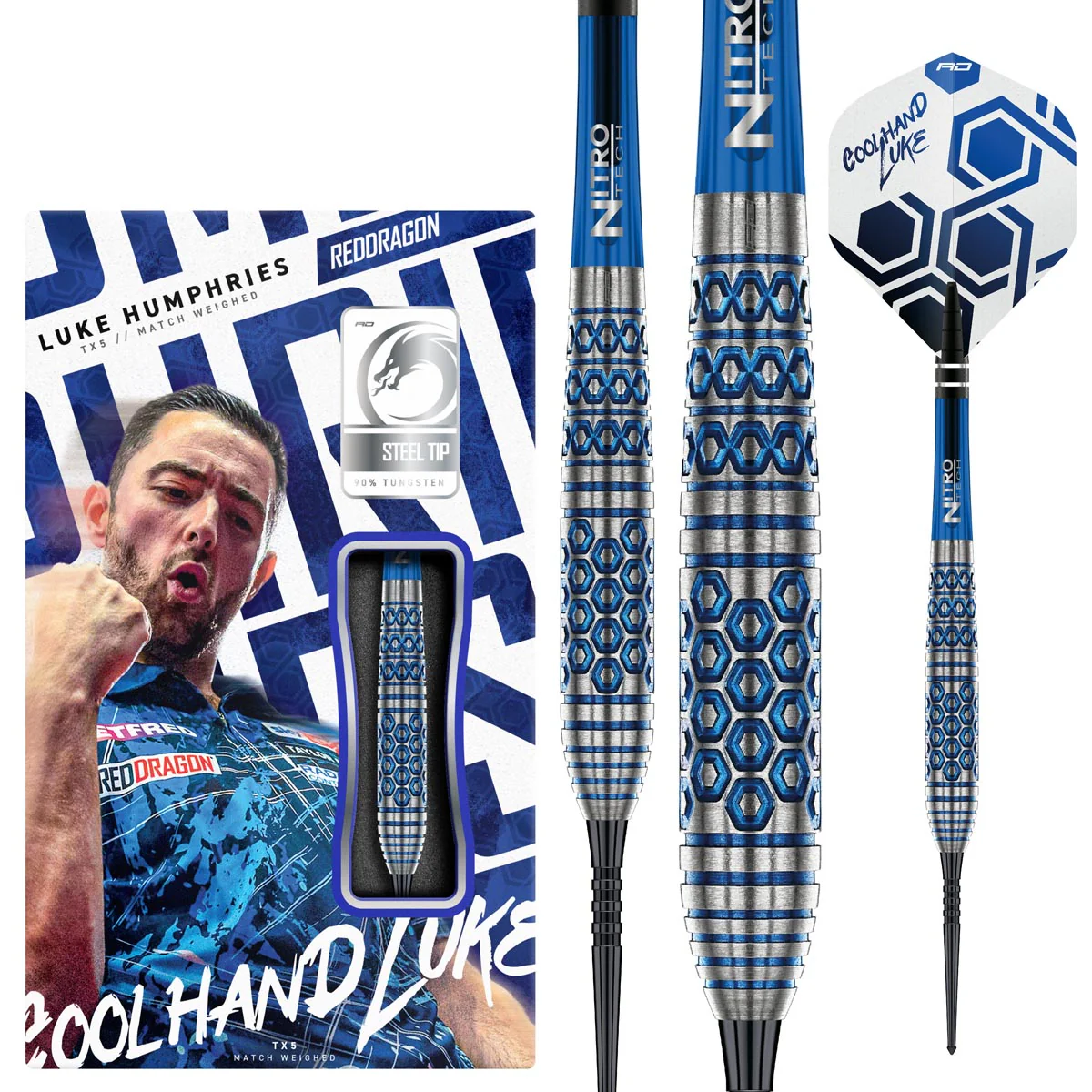 Red Dragon Luke Humphries TX5 Steel Tip Darts