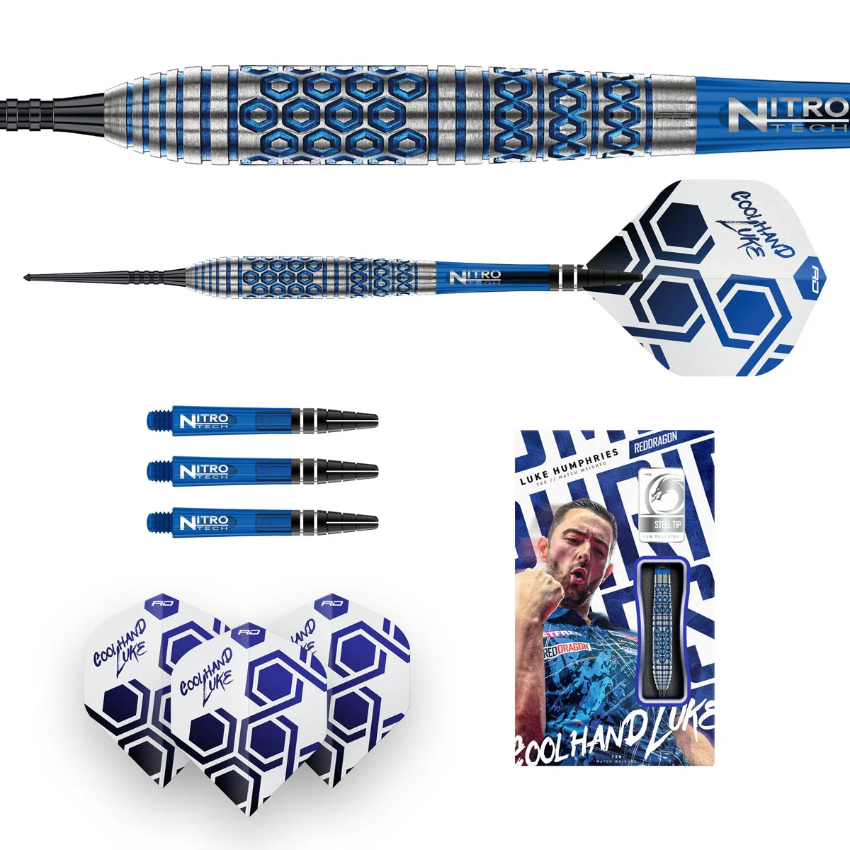 Red Dragon Luke Humphries TX5 Steel Tip Darts - Image 2