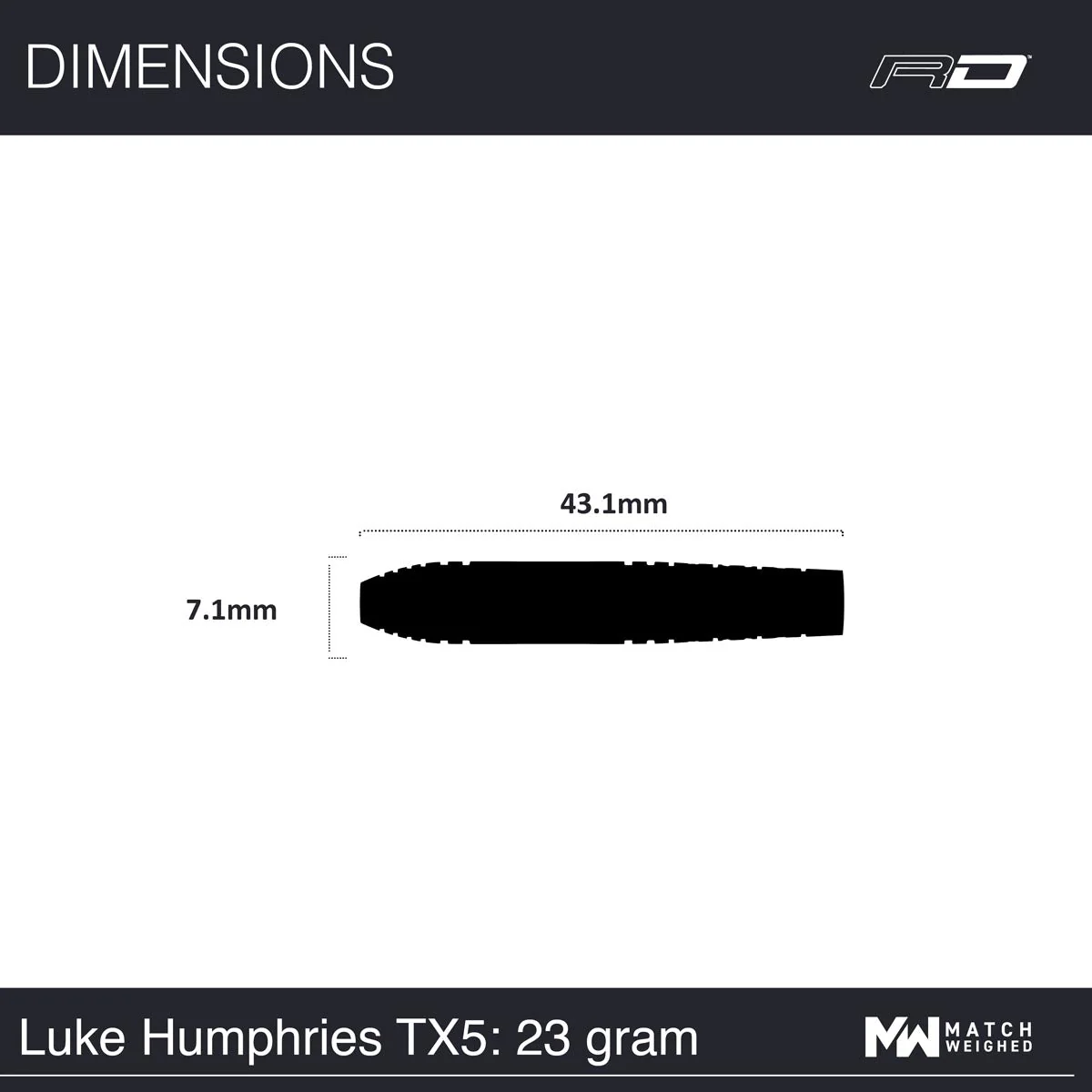 Red Dragon Luke Humphries TX5 Steel Tip Darts - Image 7