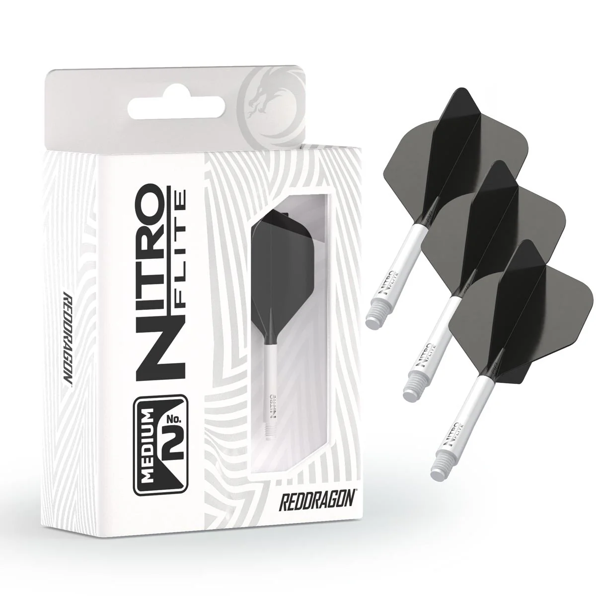Red Dragon Nitro Flite - Integrated Medium Flight and Shaft - Image 2