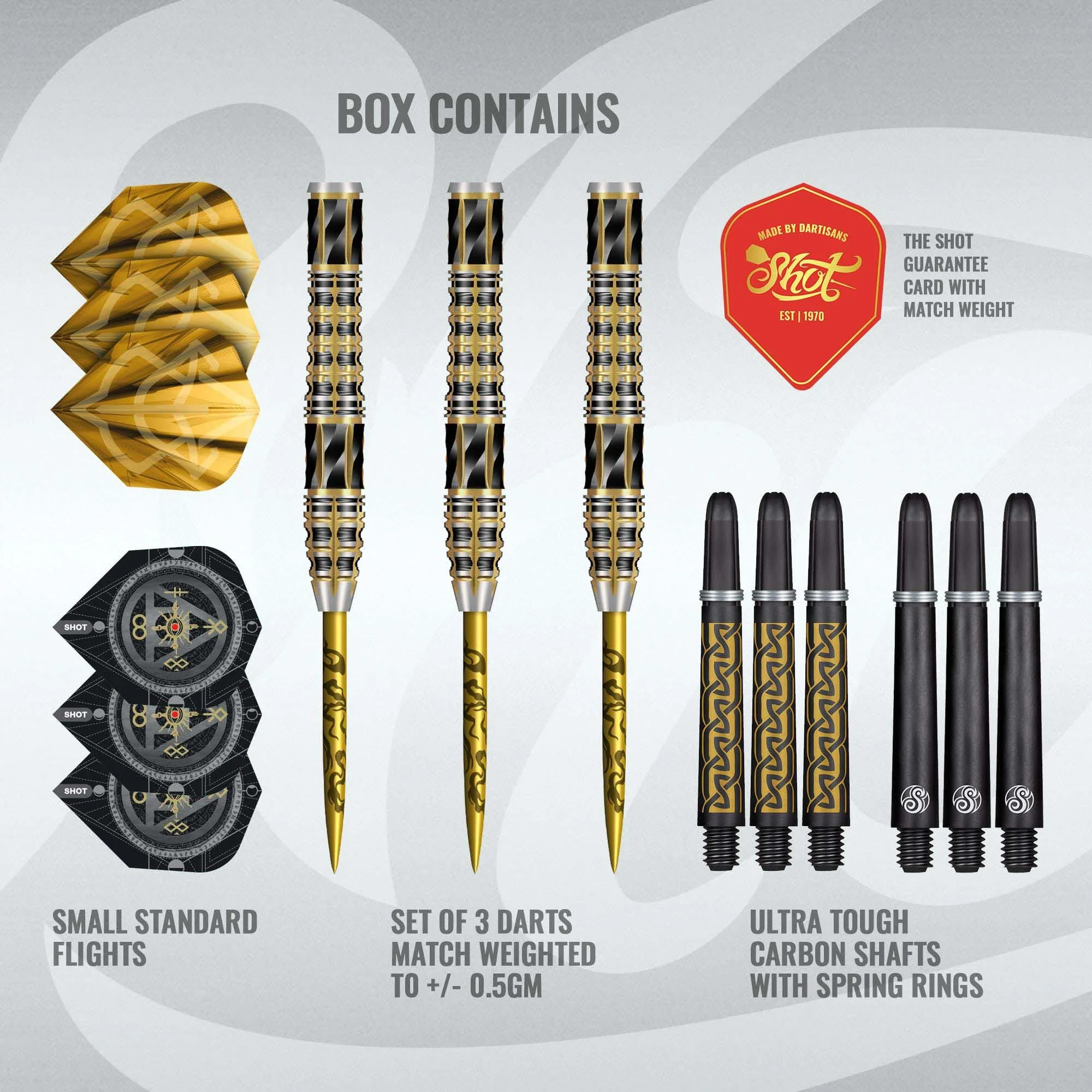 Shot Alchemy Auro 95% Tungsten Steel Tip Dart Set - Image 2