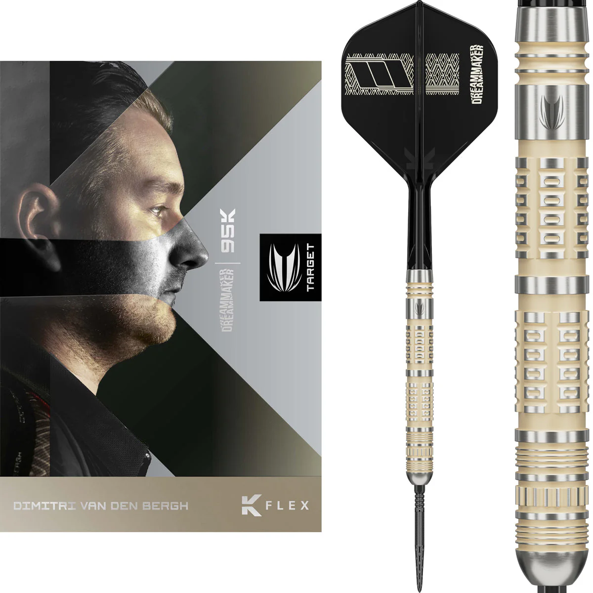 Target Dimitri van den Bergh 95K 95% Swiss Steel Tip Darts