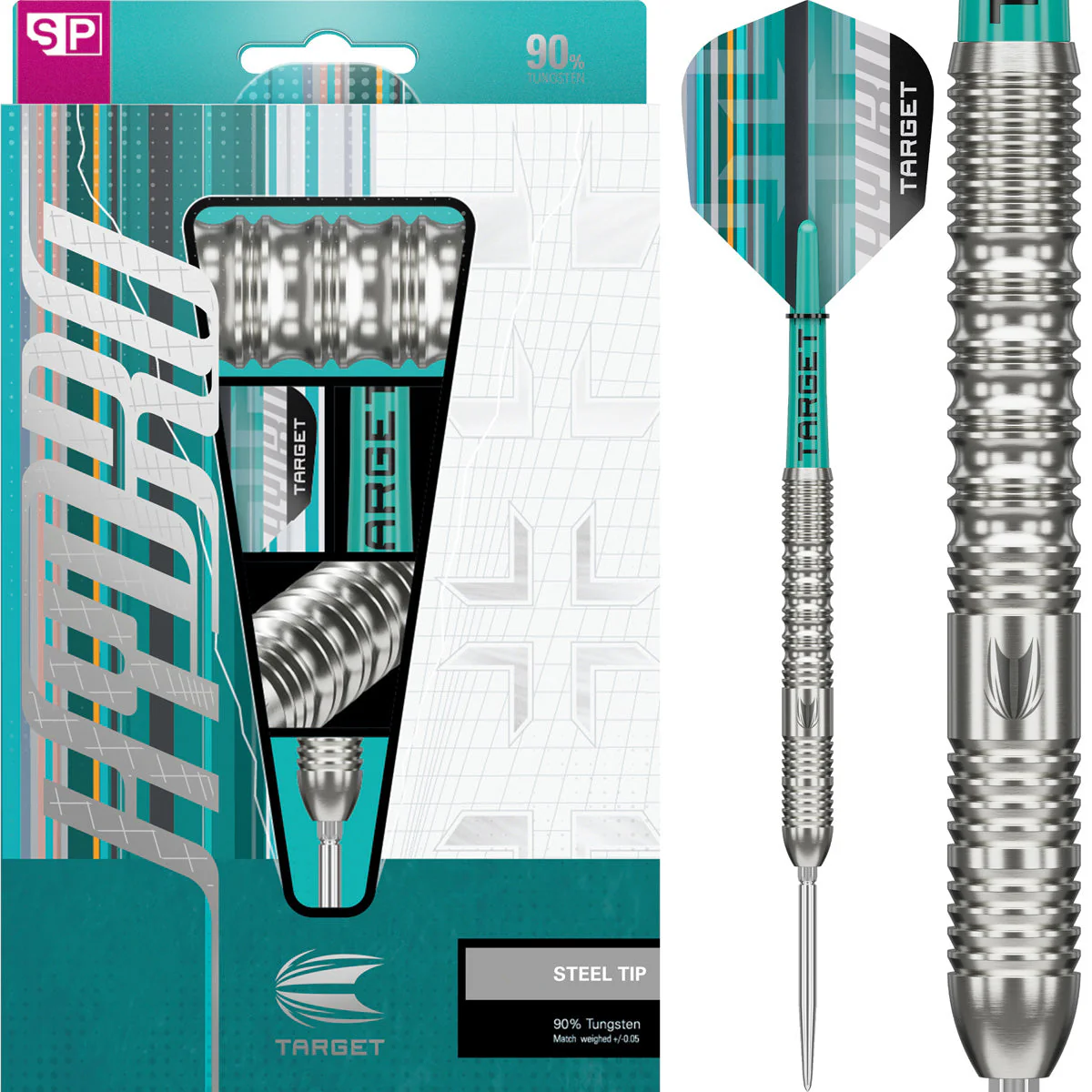 Target Hydro 01 90% Swiss Steel Tip Darts