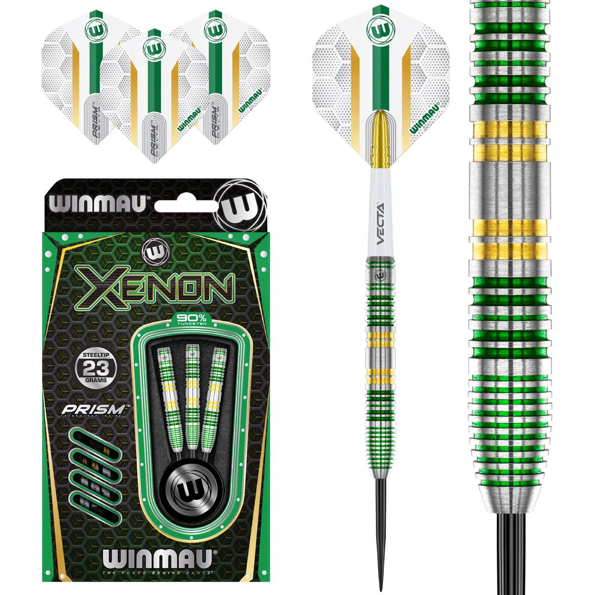 Winmau Xenon 90% Tungsten Steel Tip Darts - Image 9